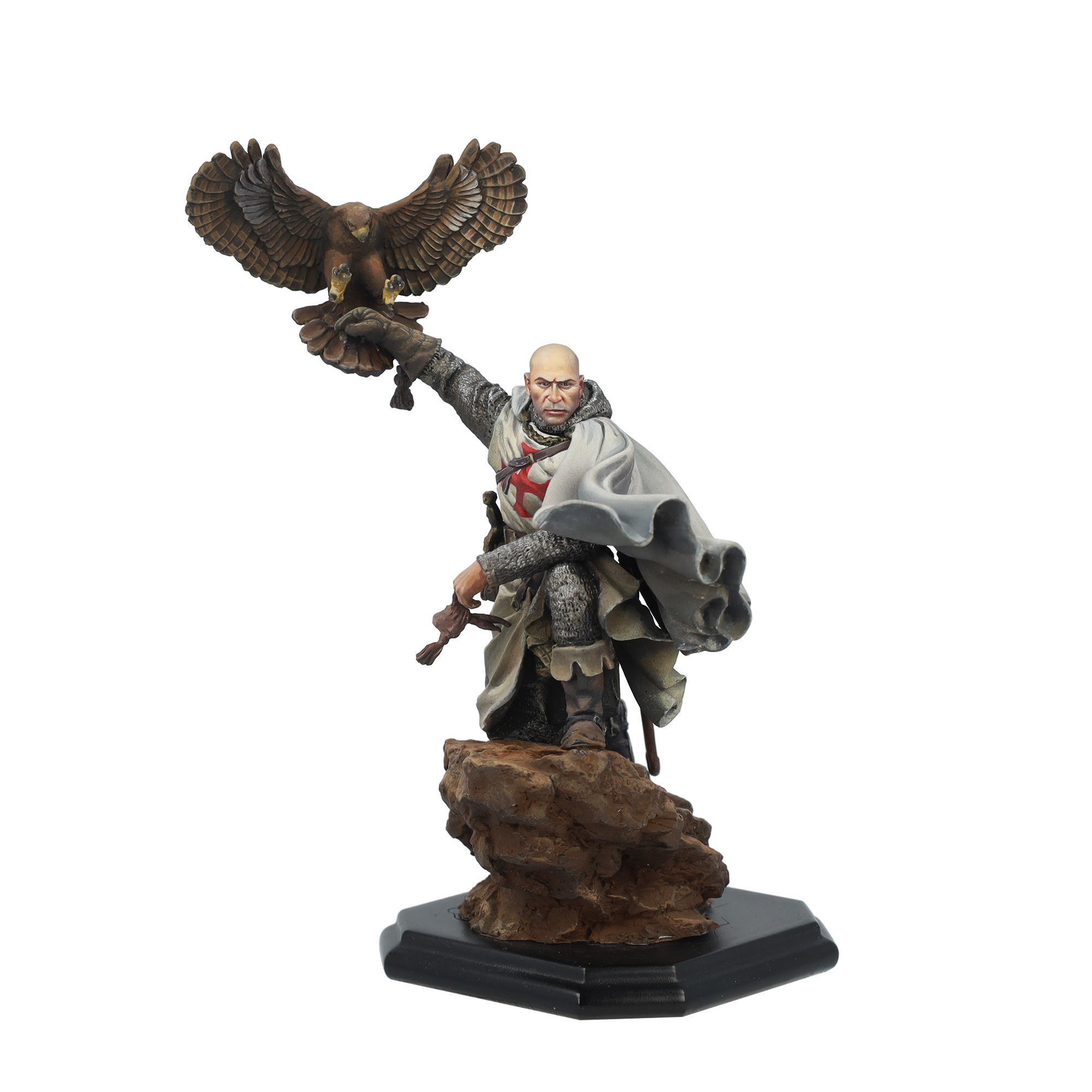 scale75-medieval-hunter-figura-in-metallo-bianco-75mm-fantasy-con-cane image 6