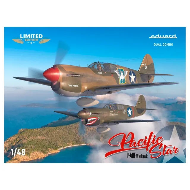 ak-interactive-pacific-star-p-40e-warhawk-dual-combo-1-48-doppio-kit-caccia image 1