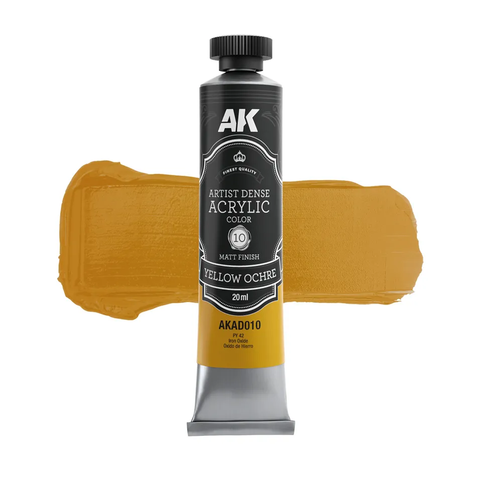 ak-interactive-amarillo-ocre-colore-acrilico-denso-artistico image 1