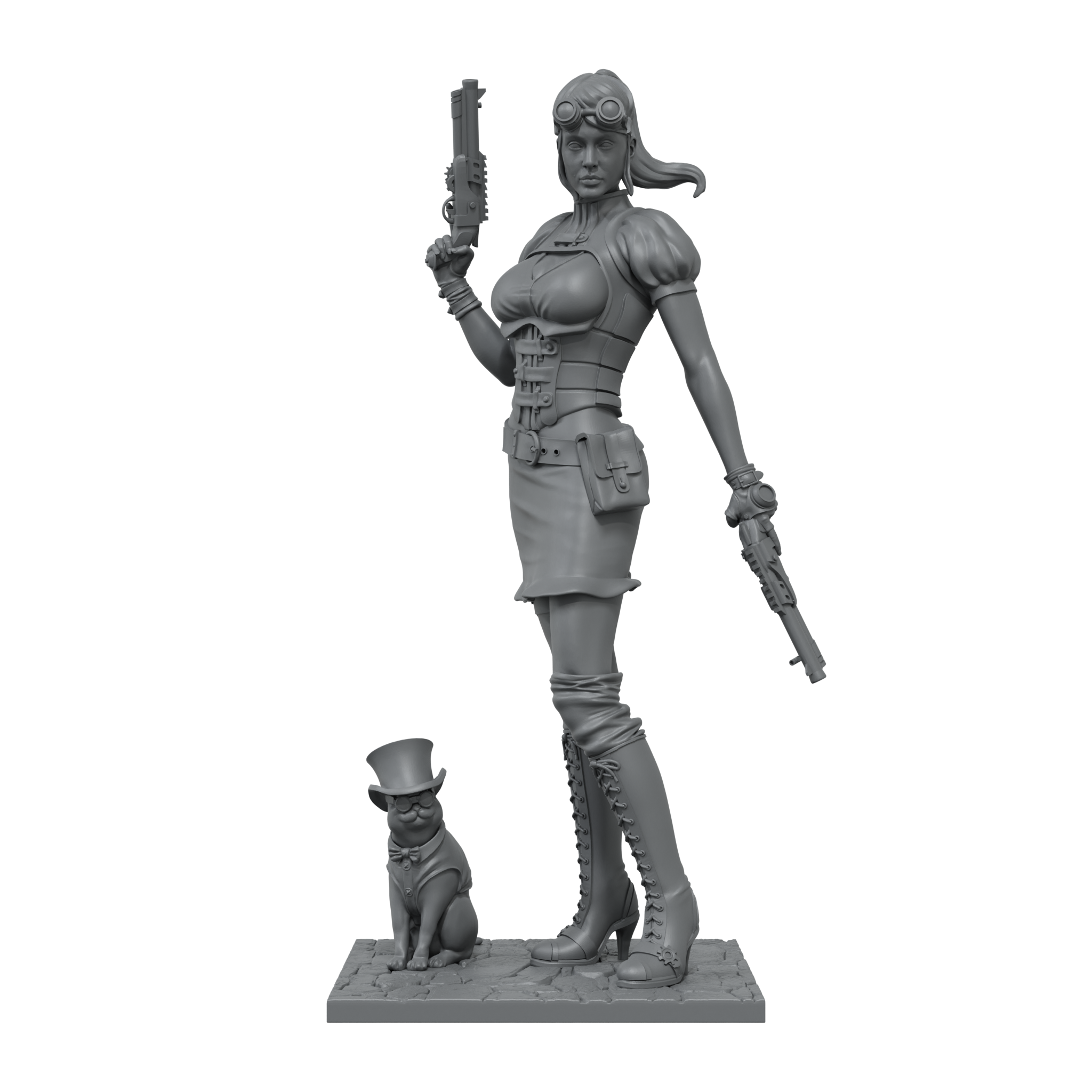 scale75-brigitte-lafayette-figura-in-resina-75-mm-collezione-steam-wars-da-monta image 2
