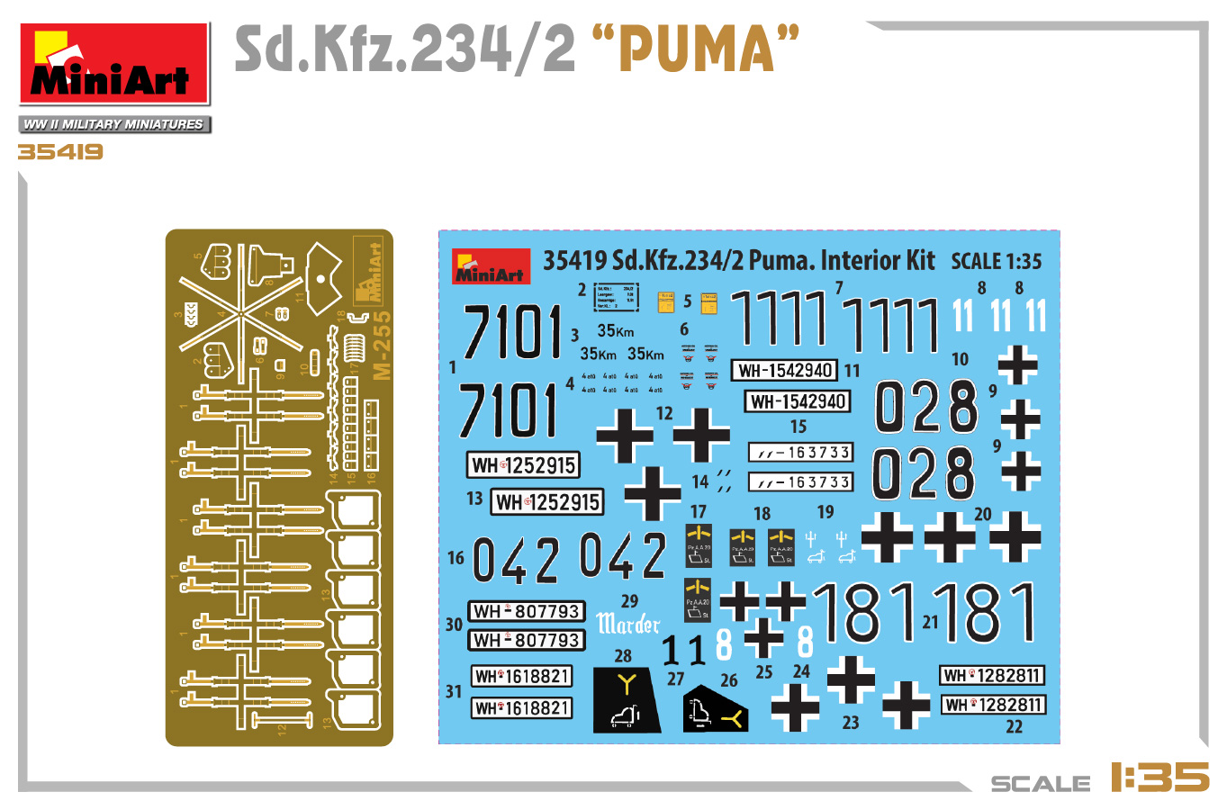 ak-interactive-1-35-sd-kfz-234-2-puma-kit-auto-blindata-in-scala-1-35-da-montare image 2
