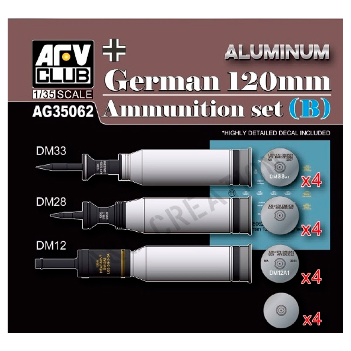 ak-interactive-german-120mm-ammunition-set-b-aluminium-1-35-munizioni image 1