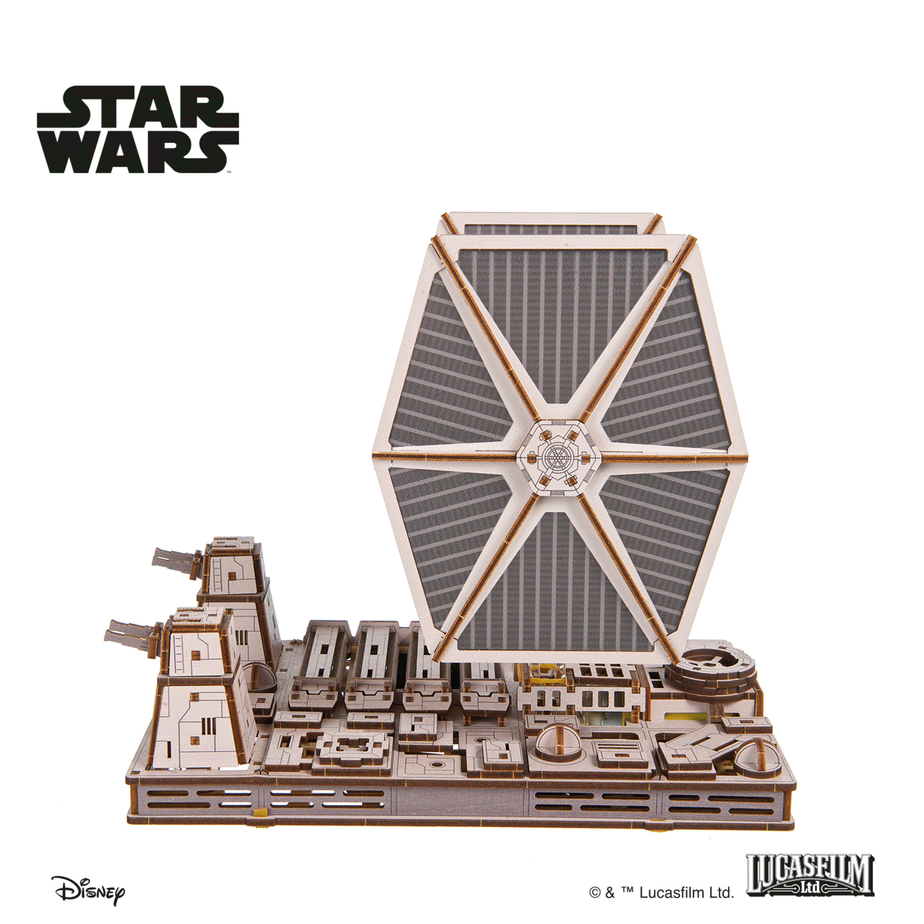 ugears-tie-fighter-star-wars-kit-modellismo-legno-meccanico image 2
