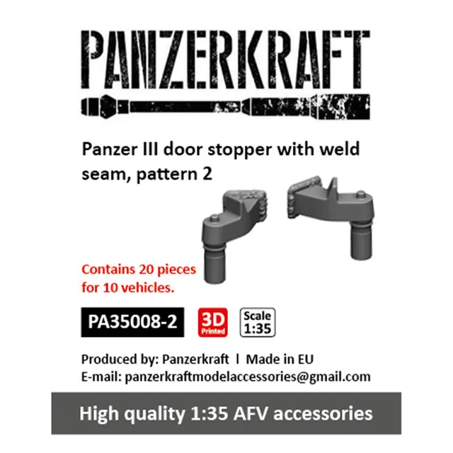ak-interactive-panzer-iii-door-stopper-pattern-2-con-saldatura-1-35-per-10-veico image 1