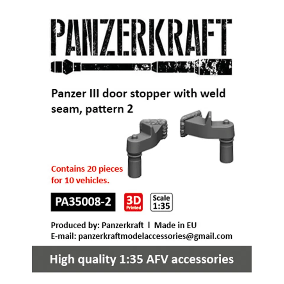 ak-interactive-panzer-iii-door-stopper-pattern-2-con-saldatura-1-35-per-10-veico image 1