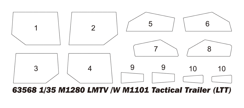 ak-interactive-m1280-lmtv-w-m1101-tactical-trailer-ltt-1-35-kit-di-modellismo image 4
