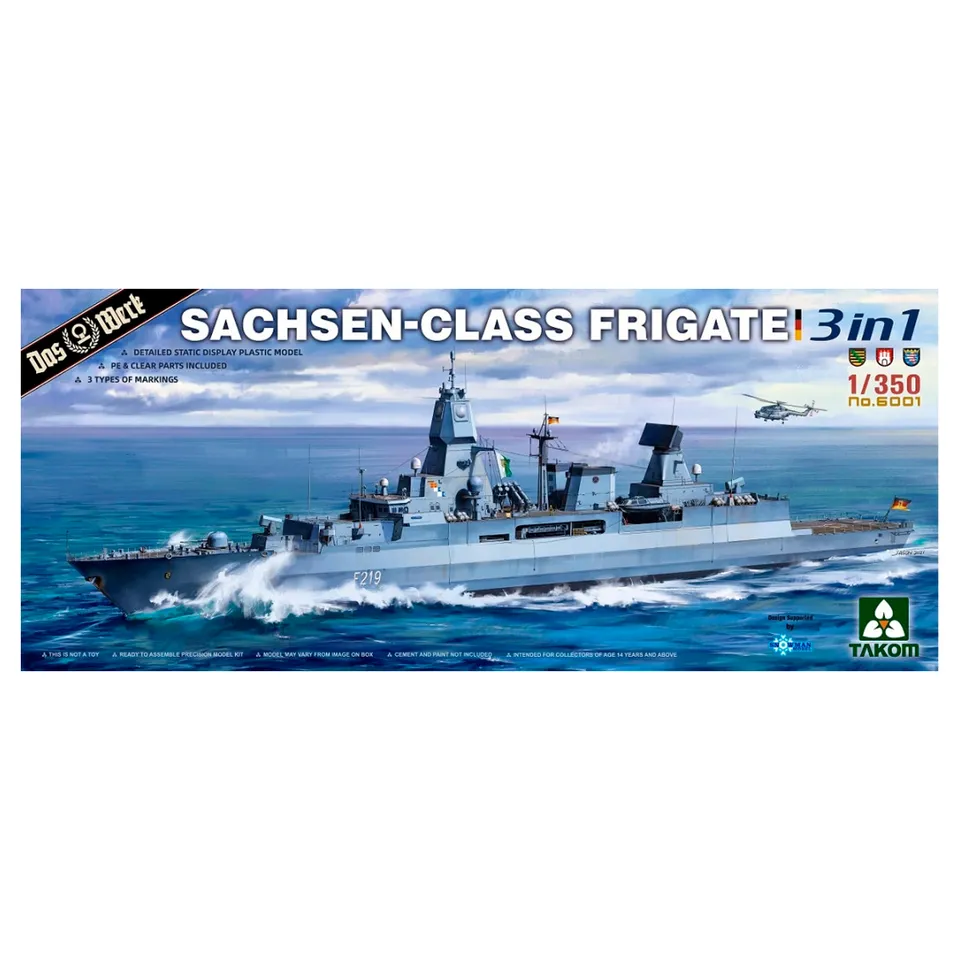 ak-interactive-1-350-sachsen-class-frigate-3-in-1-kit-di-modellismo-navale image 1