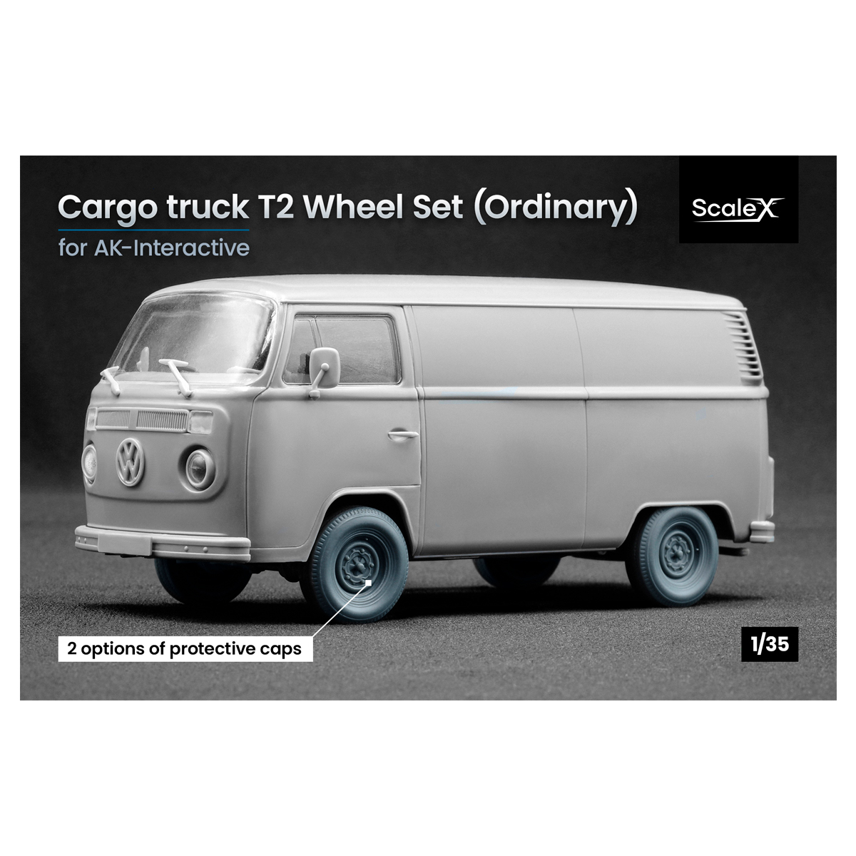 ak-interactive-cargo-truck-t2-ordinary-wheel-set-1-35-set-ruote image 1