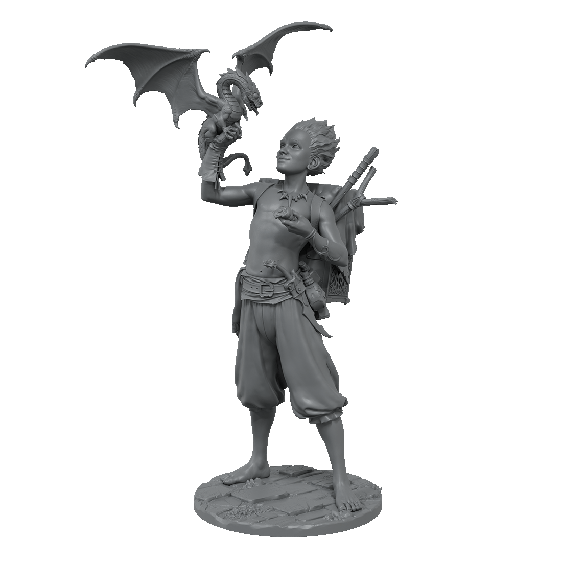 scale75-ulh-dragon-trainer-miniatura-1-24-in-resina-con-catena-in-ottone image 2