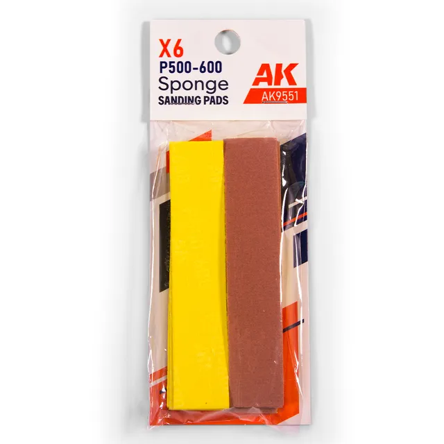 ak-interactive-spugna-abrasiva-grano-p500-600-6-pezzi image 1