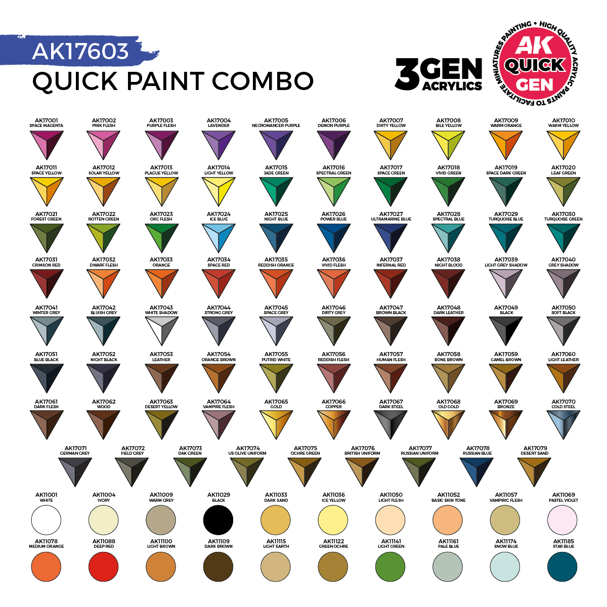 ak-interactive-quick-paint-combo-100-colori-80-quick-gen-20-3gen-3-pennelli-grat image 3