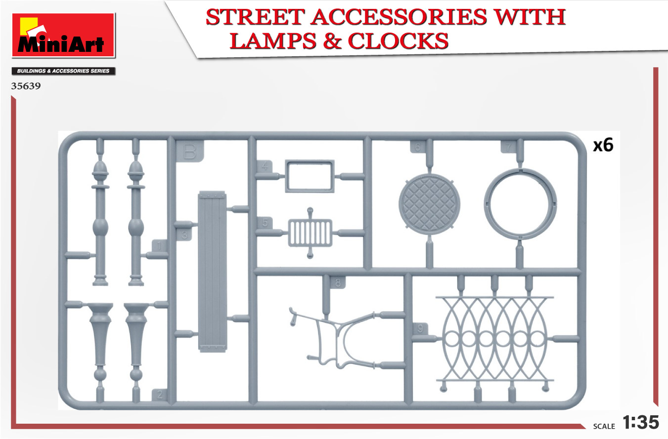 ak-interactive-1-35-street-accessories-with-lamps-clocks-set-di-accessori-per-di image 6
