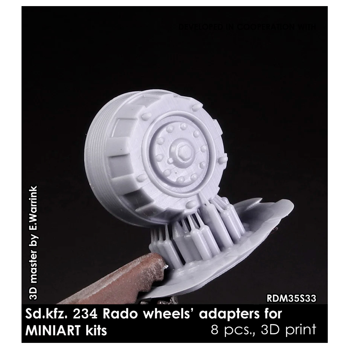 ak-interactive-sd-kfz-234-mozzi-ruota-adattatori-per-kit-miniart-1-35 image 3