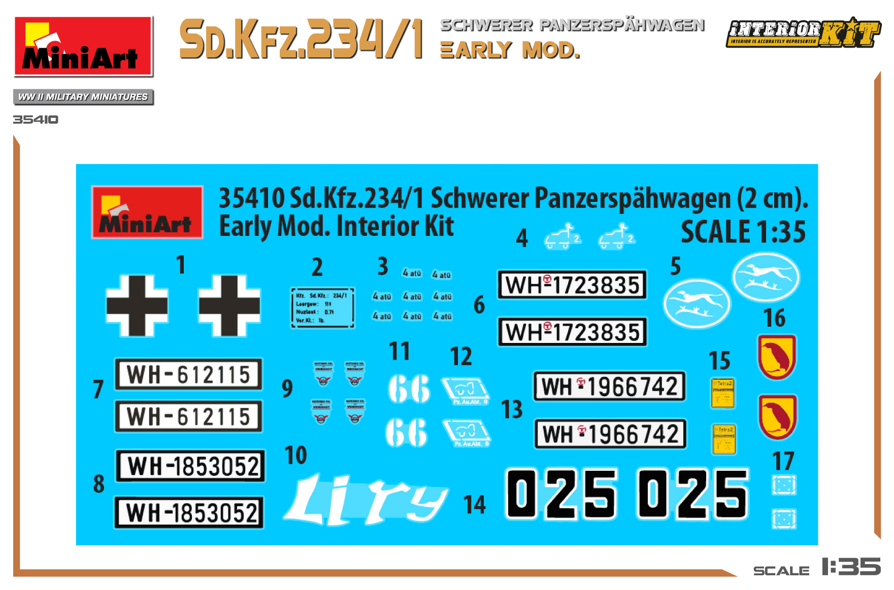 ak-interactive-1-35-sd-kfz-234-1-schwerer-panzersp-hwagen-2-cm-early-mod-kit-con image 2