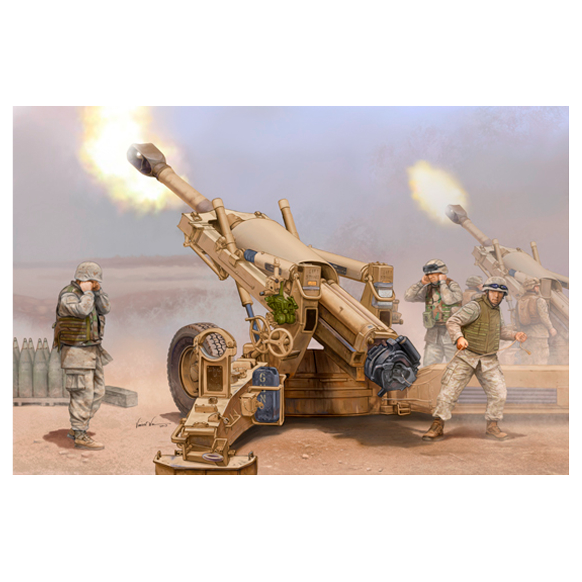 ak-interactive-1-16-m198-155mm-towed-howitzer-kit-modellismo-obice-in-scala-1-16 image 1