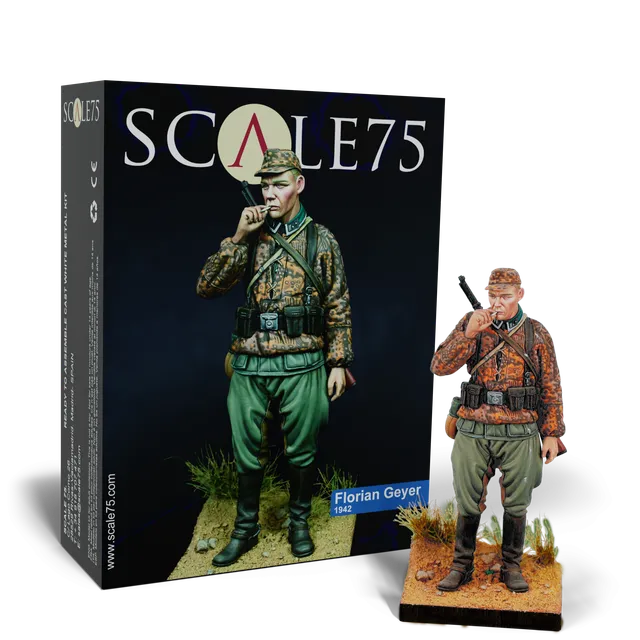 scale75-florian-geyer-1945-figura-in-metallo-bianco-75mm-world-at-war image 1