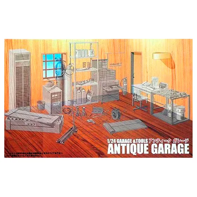 ak-interactive-1-24-garage-tools-antique-garage-accessori-diorama image 1