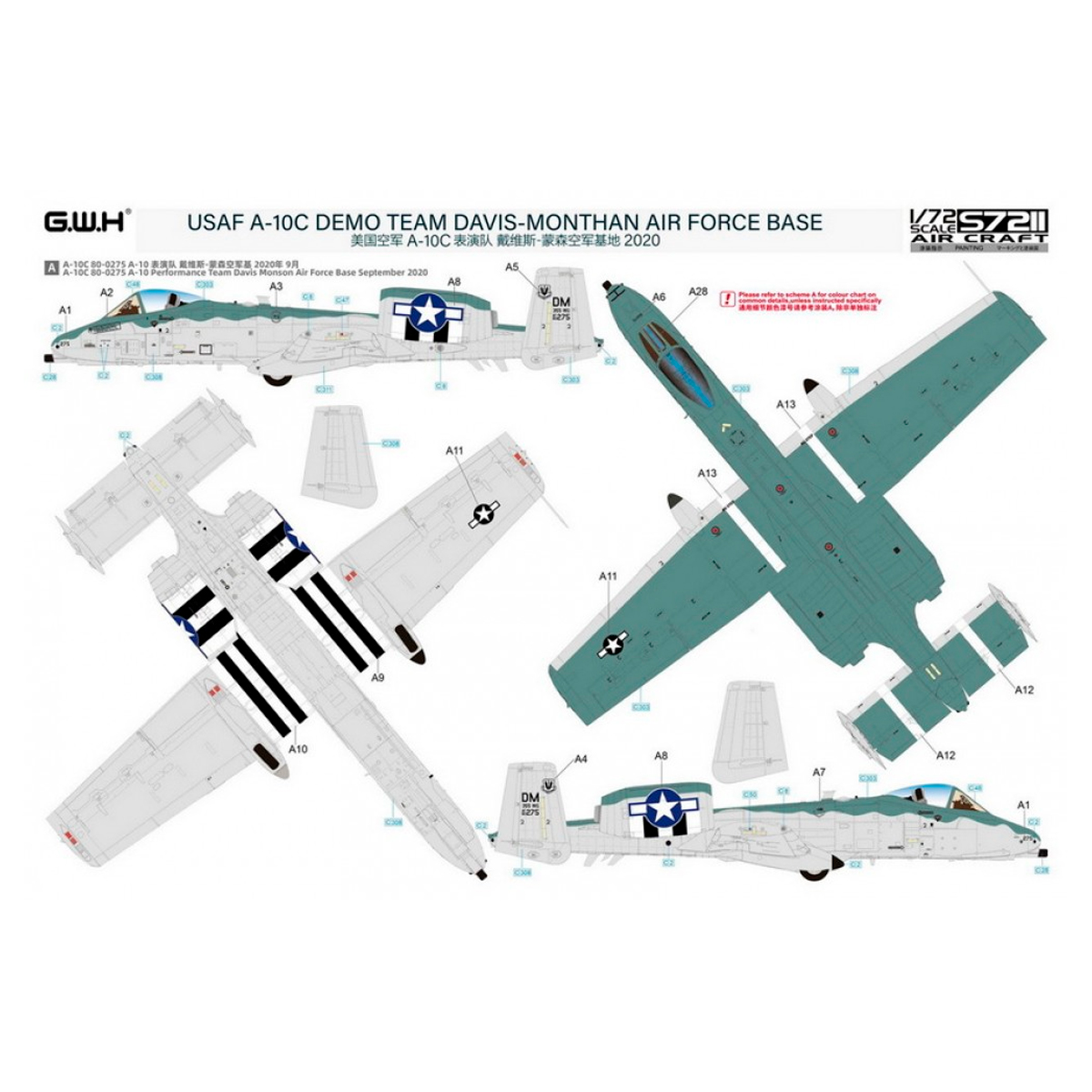ak-interactive-1-72-usaf-a-10c-demo-team-davis-monthan-2020-limited-edition image 5