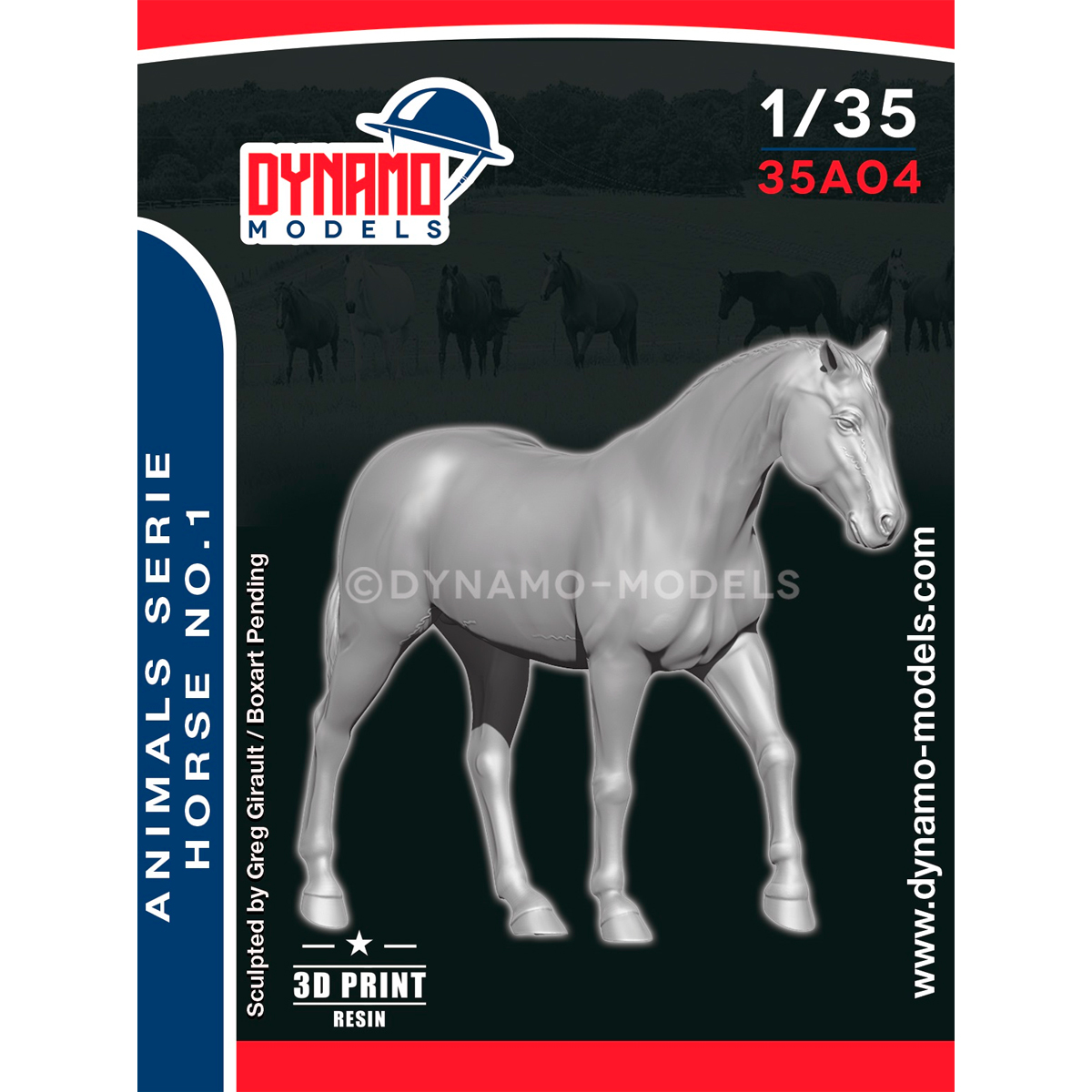 ak-interactive-1-35-animal-set-horse-no-1-set-animali-per-diorami image 1
