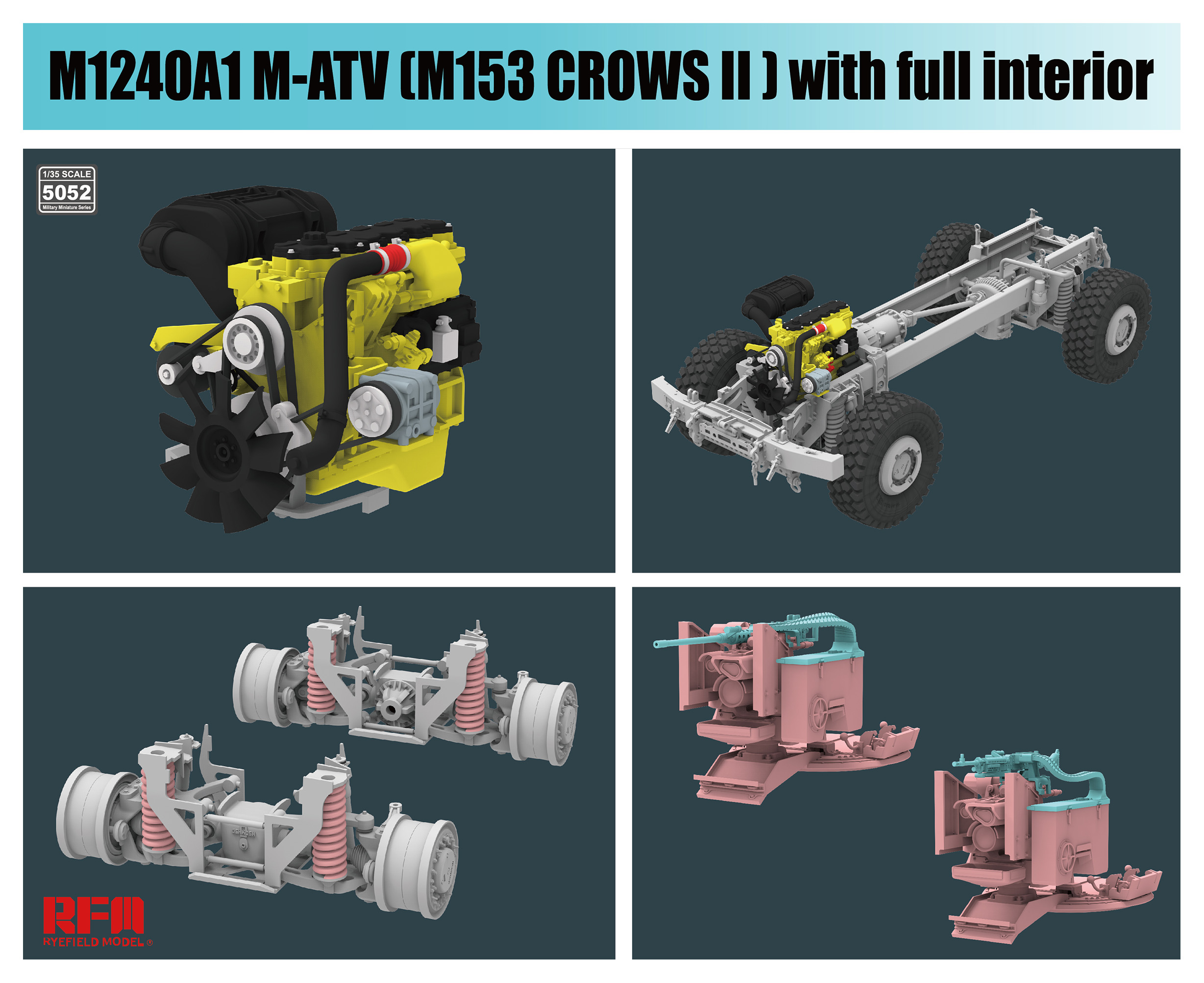 ak-interactive-m1240a1-m-atv-m153-crows-ii-1-35-kit-modellismo-militare image 3