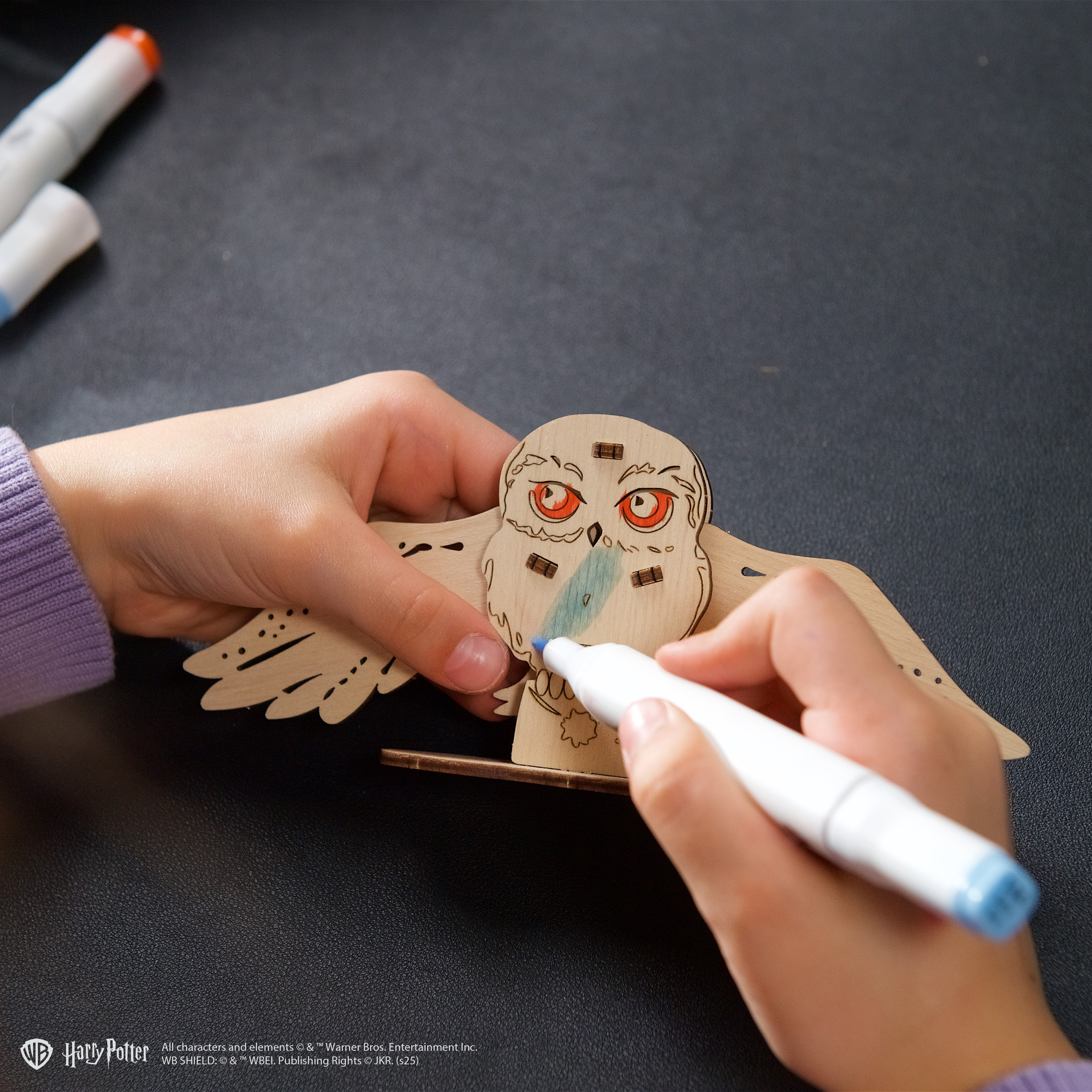 ugears-hedwig-owl-modellino-3d-da-colorare-della-gufo-di-harry-potter-con-ali-mo image 5