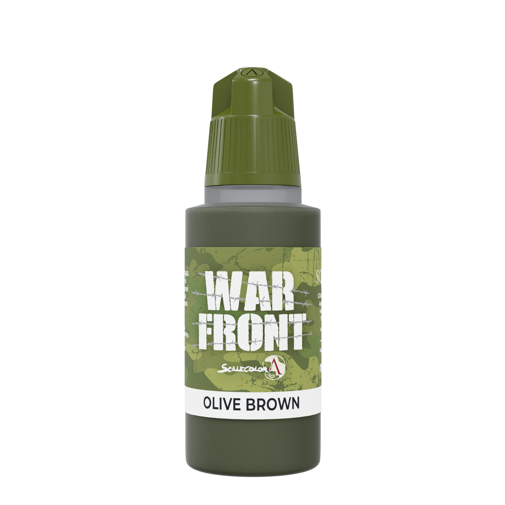 scale75-olive-brown-warfront-colore-acrilico-opaco-17ml-pennello-e-aerografo image 1