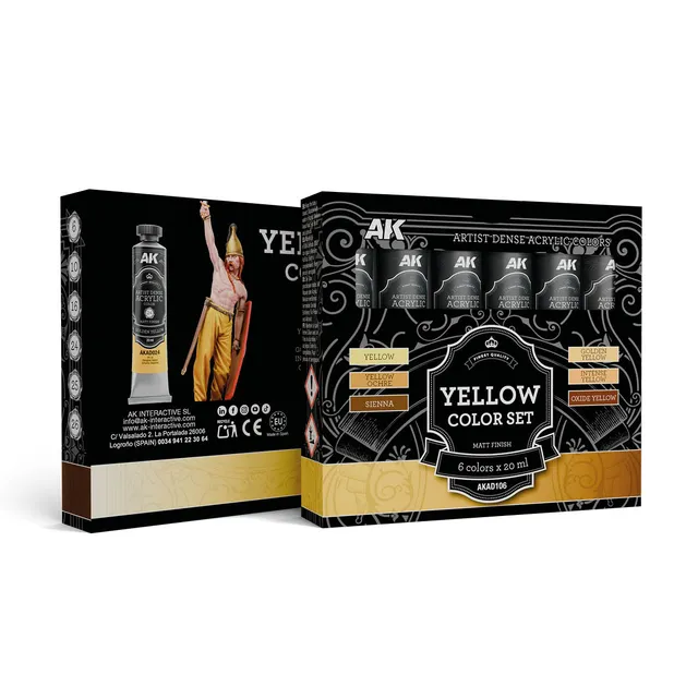 ak-interactive-set-colore-giallo-acrilico-denso-artistico image 1