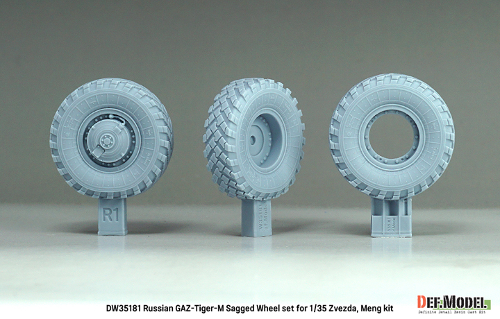 ak-interactive-russian-gaz-tiger-m-sagged-wheel-set-per-kit-zvezda-meng-1-35-set image 7