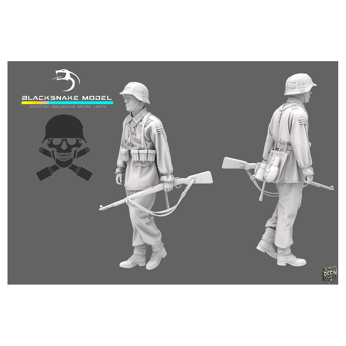 ak-interactive-german-soldier-mg-34-miniatura-figura-wwii-da-dipingere image 2