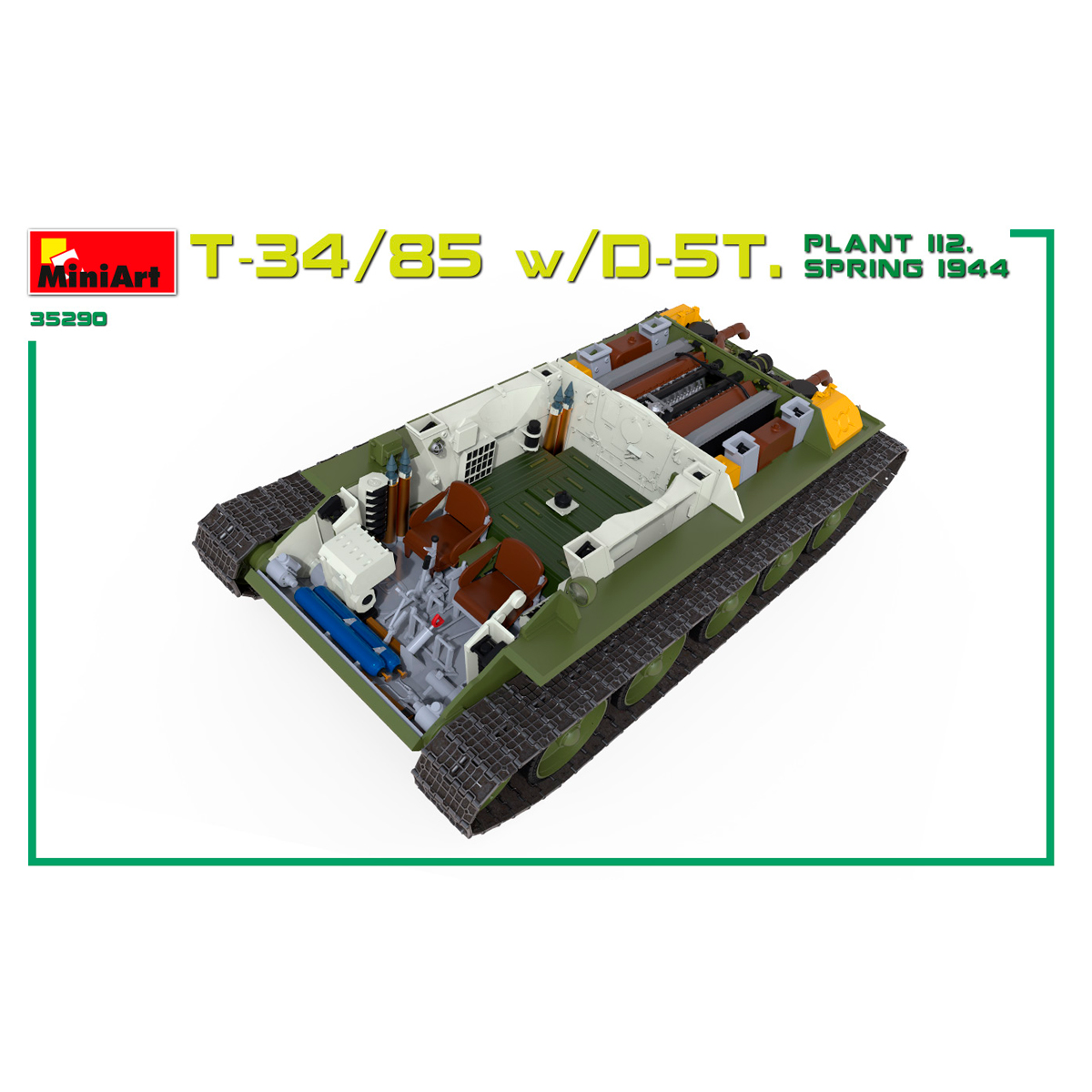 ak-interactive-1-35-t-34-85-con-d-5t-plant-112-primavera-1944-kit-con-interni-2 image 6