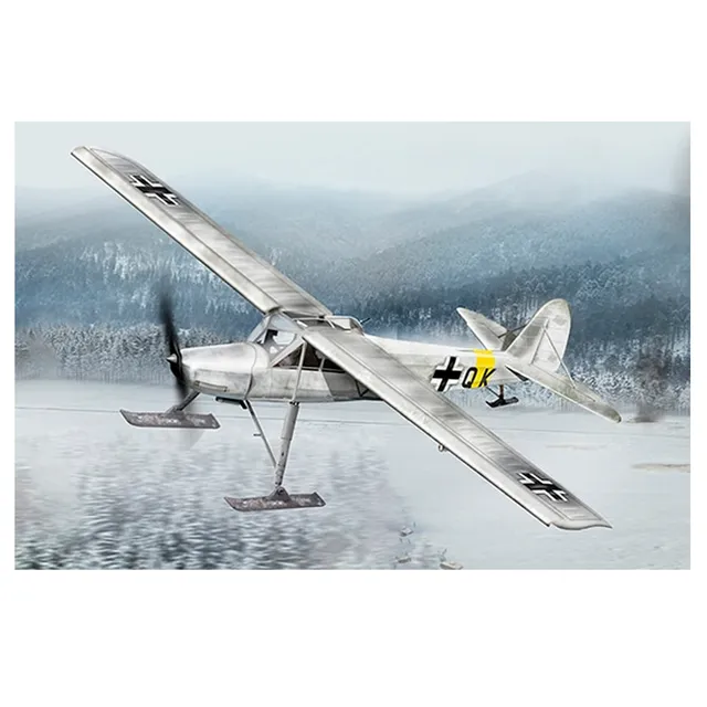 ak-interactive-fieseler-fi-156-c-3-skiplane-1-35-kit-modellismo-aereo-con-sci image 1