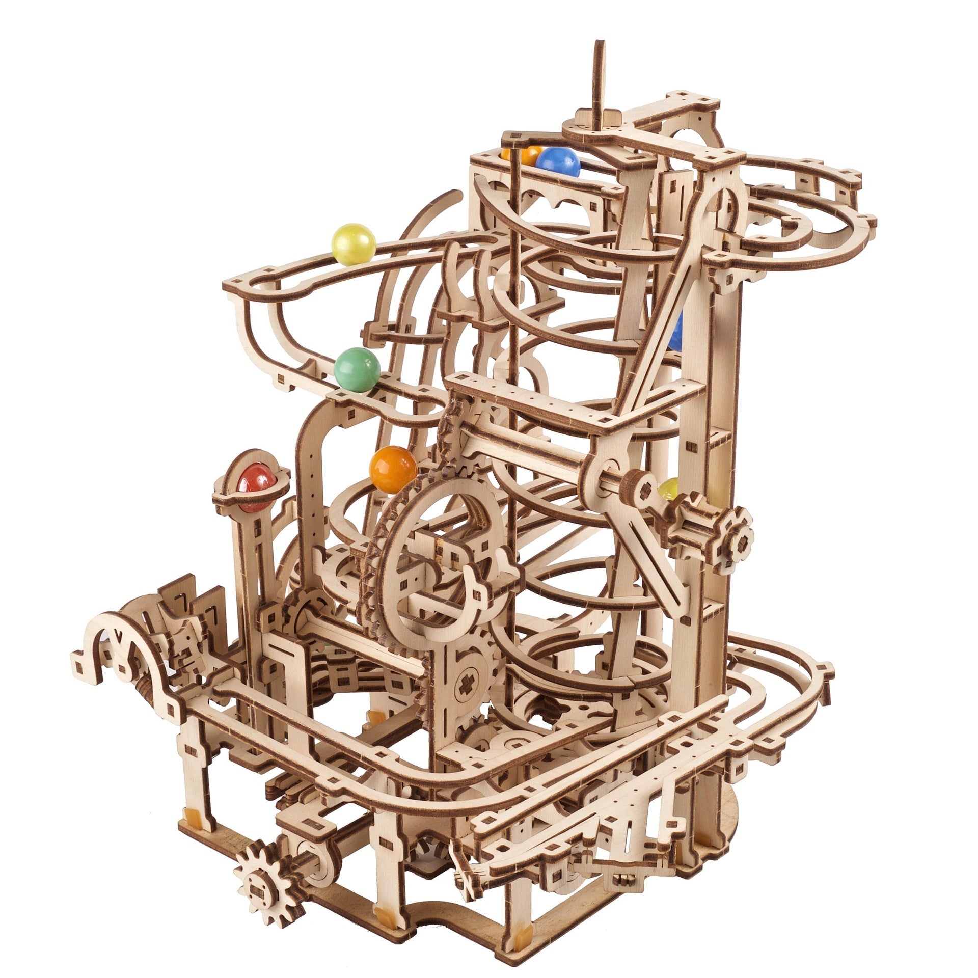 ugears-marble-run-spiral-hoist-kit-di-modellismo-meccanico-in-legno image 2