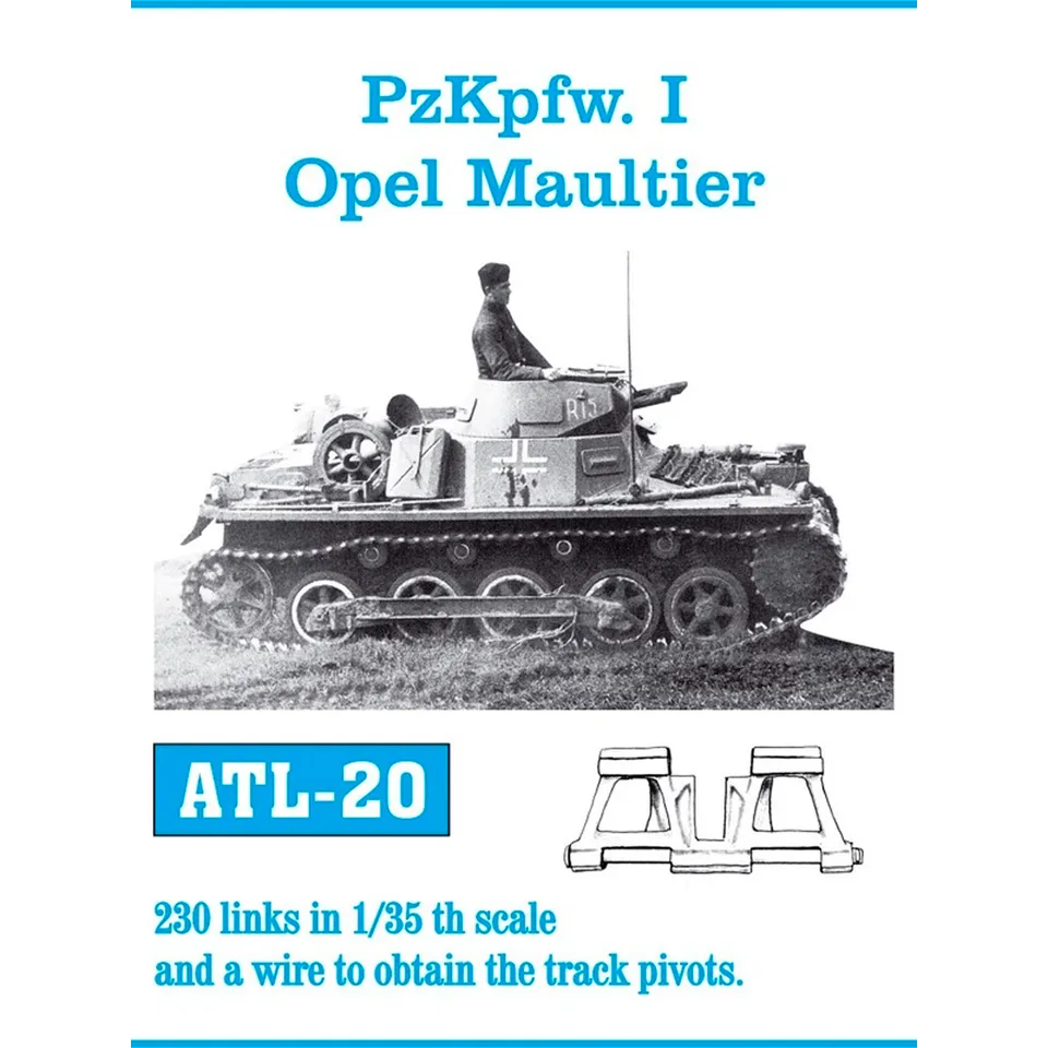 ak-interactive-1-35-metal-tracks-pzkpfw-i-opel-maultier-cingoli-in-metallo image 1