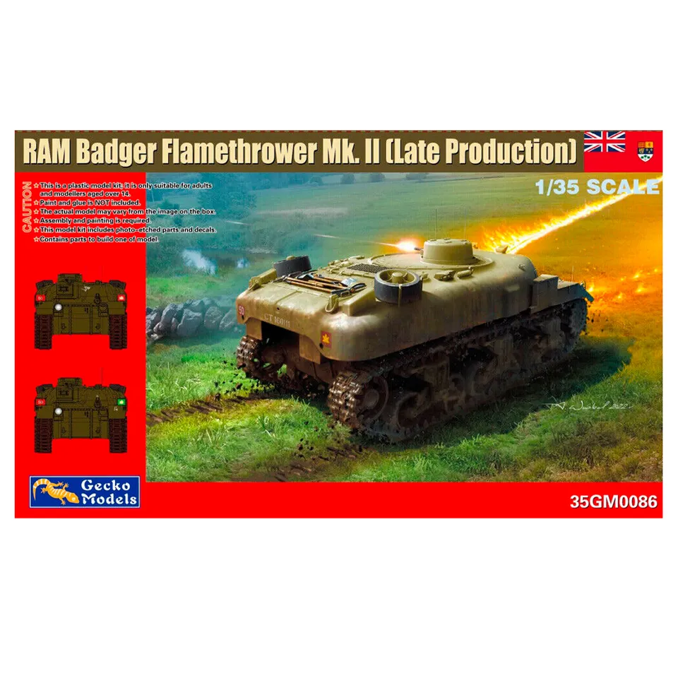 ak-interactive-1-35-ram-badger-flamethrower-mk-ii-late-production-kit-carro-da-c image 1