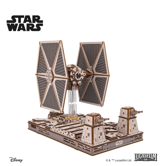 ugears-tie-fighter-star-wars-kit-modellismo-legno-meccanico image 1