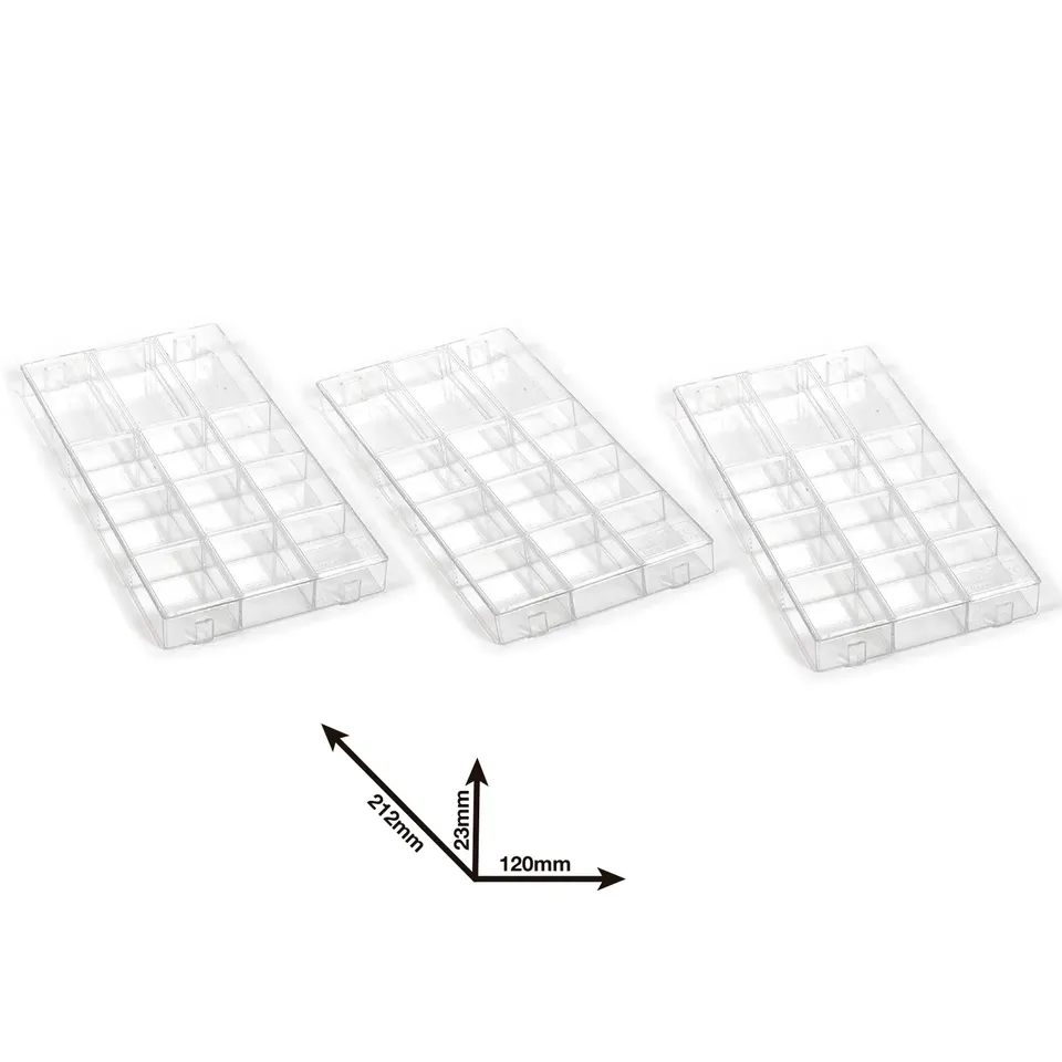 occre-vassoi-organizer-in-plastica-confezione-da-3-vassoi image 1