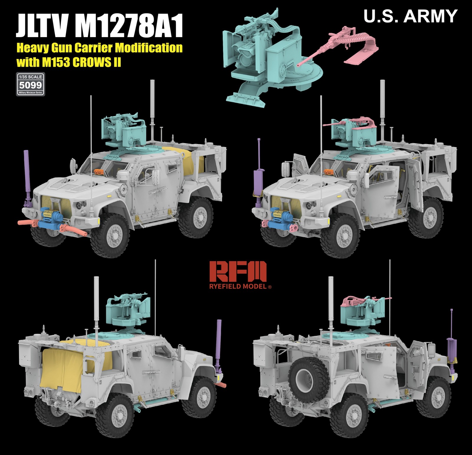 ak-interactive-jltv-m1278a1-heavy-gun-carrier-mod-1-35-kit-modellismo-militare image 2