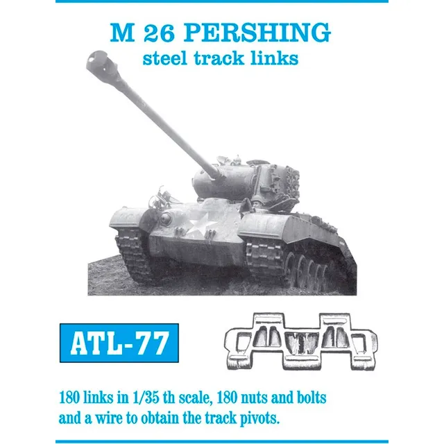 ak-interactive-1-35-metal-tracks-m26-pershing-cingoli-in-metallo-per-modellismo image 1
