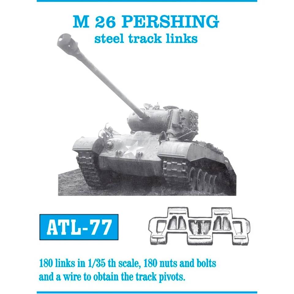 ak-interactive-1-35-metal-tracks-m26-pershing-cingoli-in-metallo-per-modellismo image 1