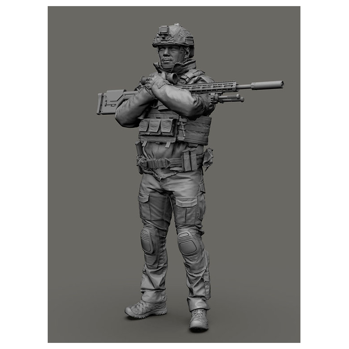 ak-interactive-ukrainian-soldier-04-in-scala-1-9-figura-da-costruire-e-dipingere image 2