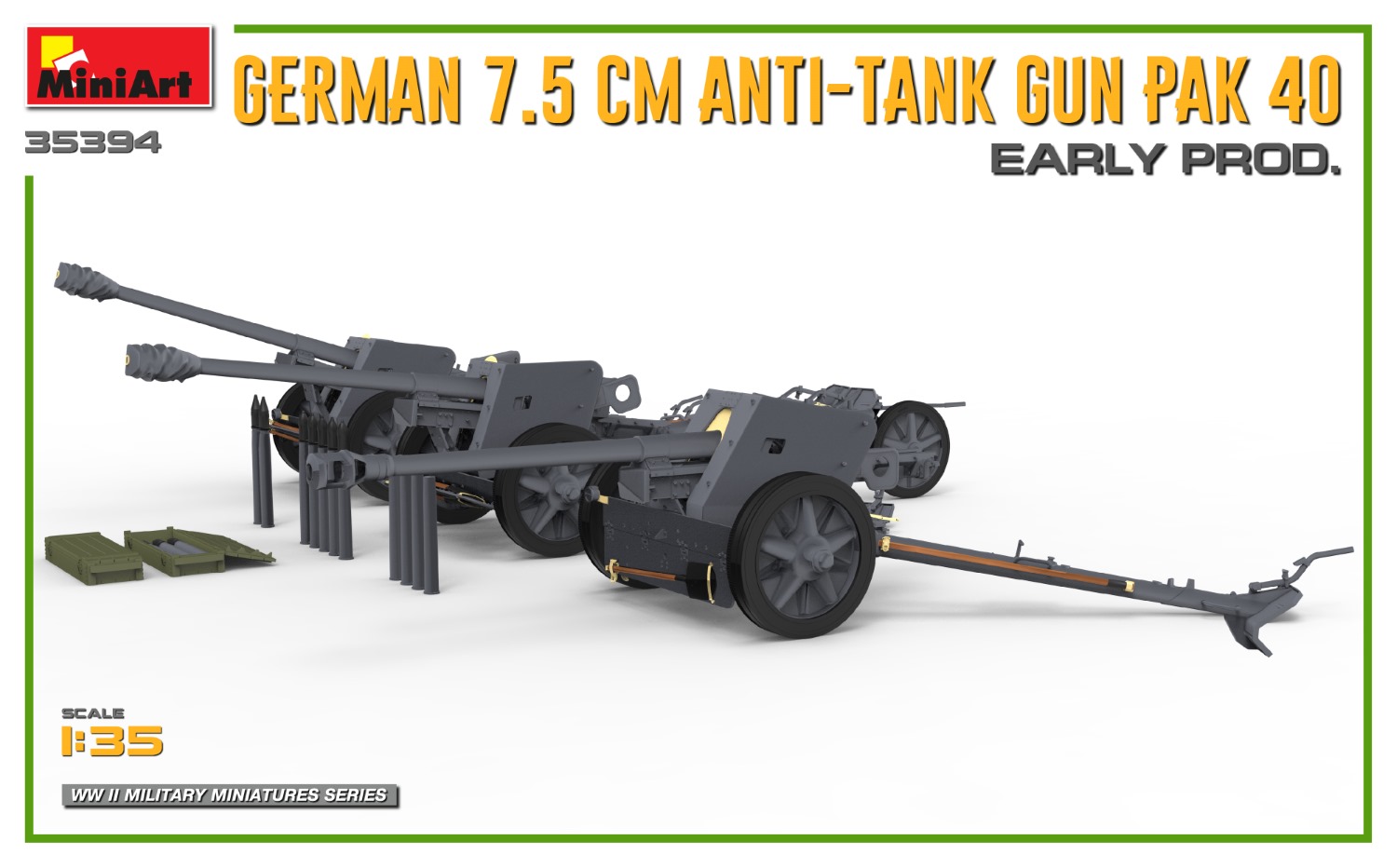 ak-interactive-1-35-german-7-5cm-anti-tank-gun-pak-40-early-prod image 8