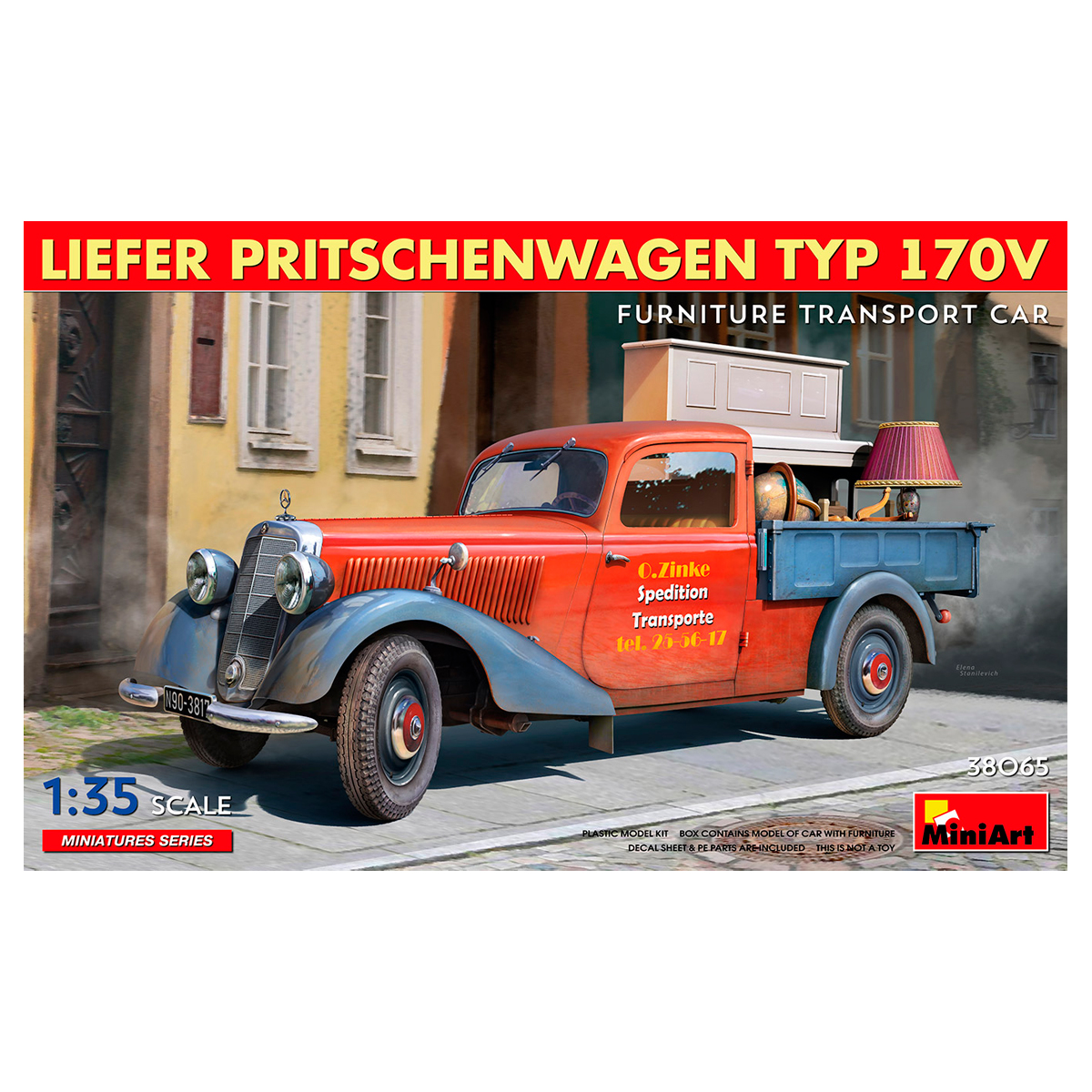 ak-interactive-1-35-liefer-pritschenwagen-typ-170v-furniture-transport-car-kit-v image 1