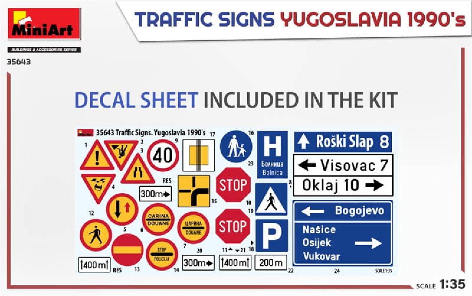 ak-interactive-1-35-traffic-signs-yugoslavia-1990s-set-segnali-stradali-in-scala image 5