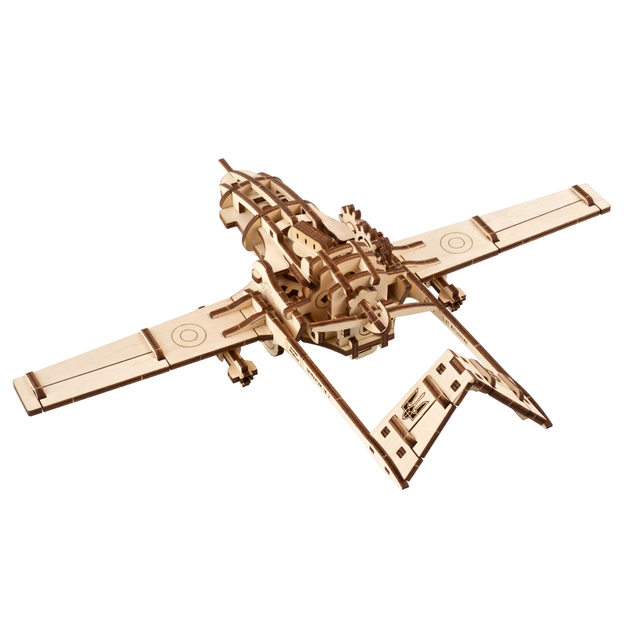 ugears-bayraktar-tb2-drone-da-combattimento-model-kit-in-legno-3d image 3