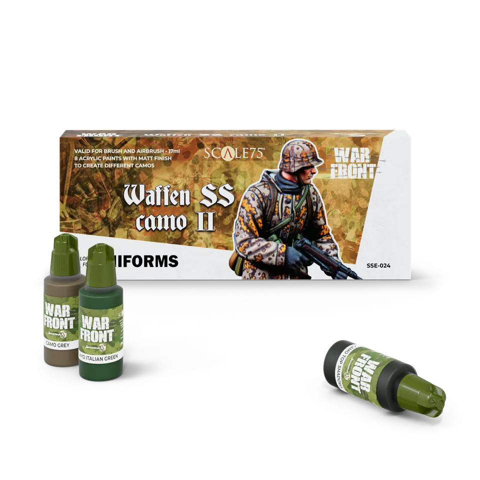 scale75-warfront-waffen-ss-camo-ii-set-8-colori-acrilici-opachi image 1