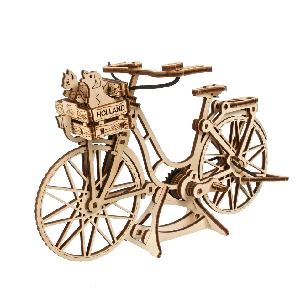ugears-dutch-bicycle-u-mini-mini-modello-in-legno-da-costruire image 1