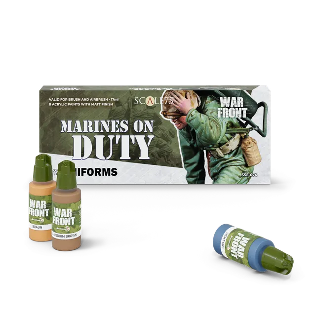 scale75-marines-on-duty-set-8-colori-acrilici-warfront-uniformi-usmc image 1