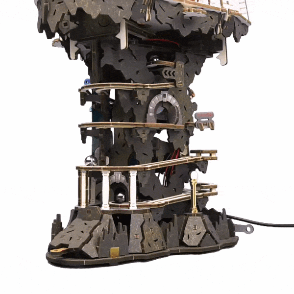 ugears-gringotts-bank-marble-run-harry-potter-pista-biglie-motorizzata-usb-c image 3