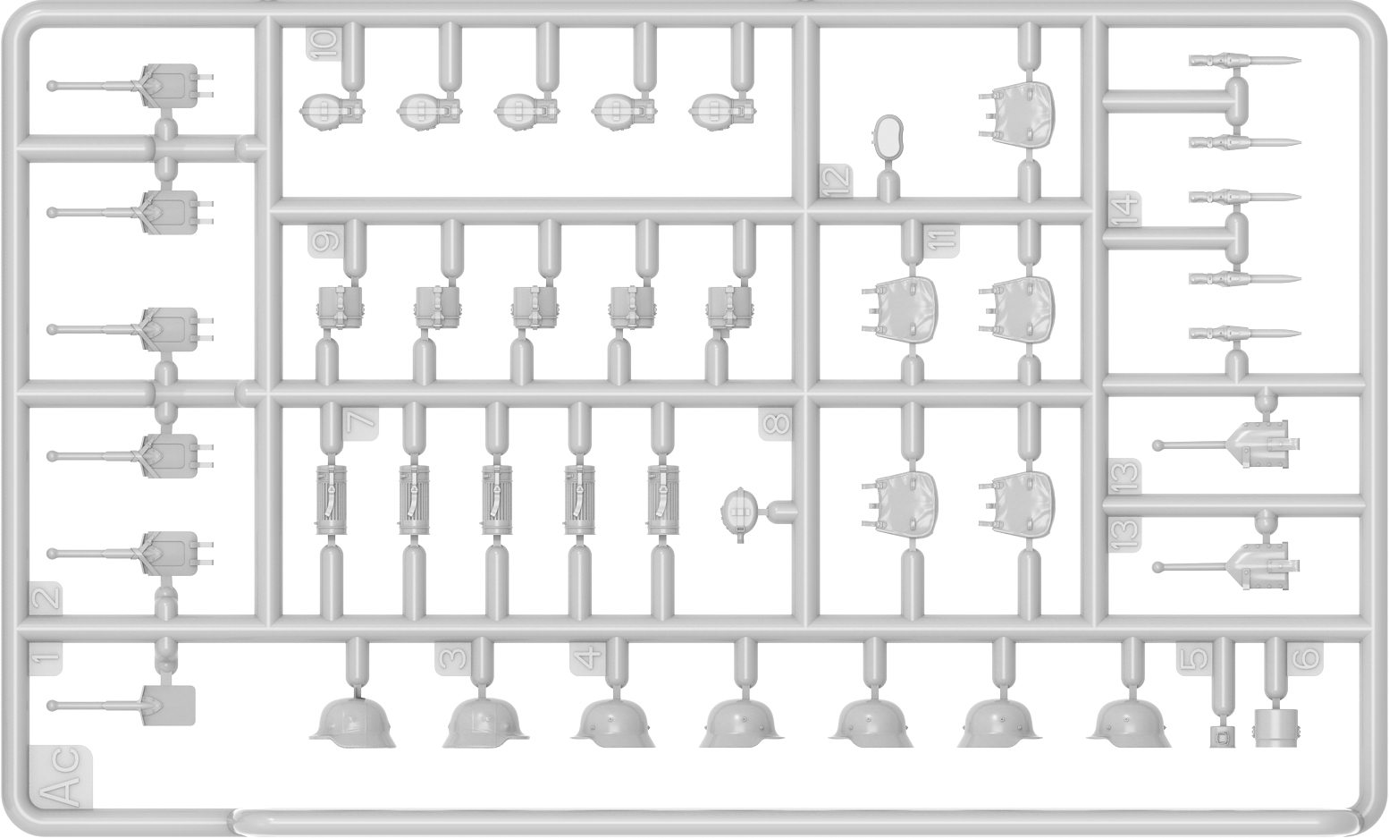 ak-interactive-1-35-german-gun-crew-set-di-figure-militari-da-costruire-e-diping image 2