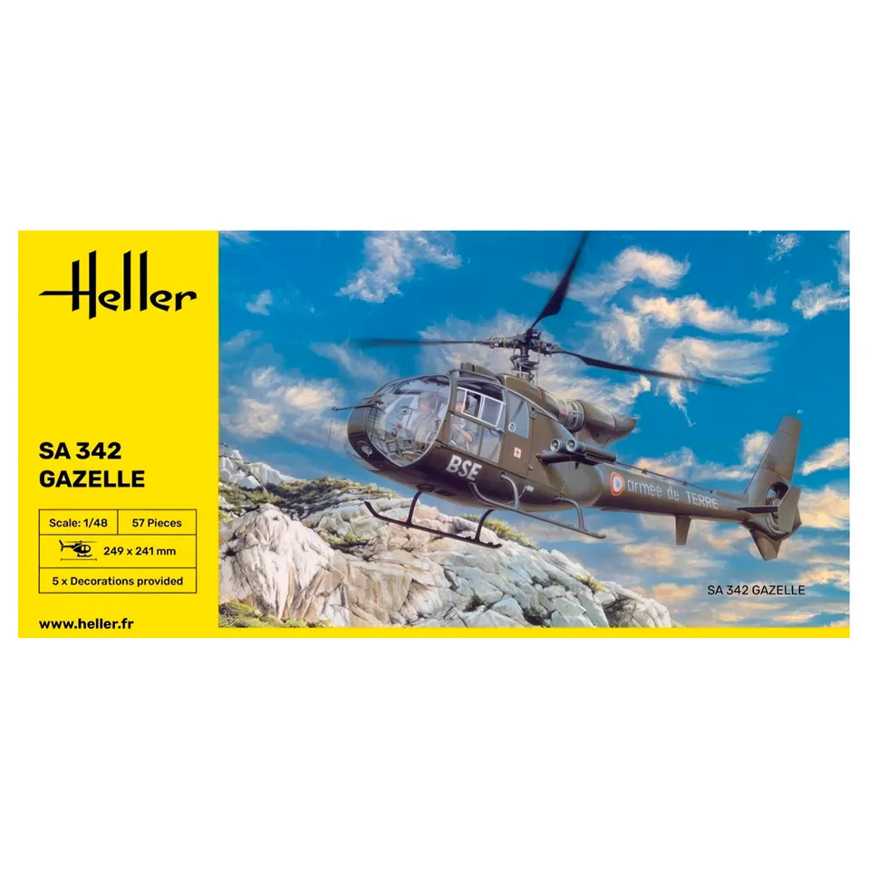 ak-interactive-1-48-sa-342-gazelle-kit-modellismo-elicottero-scala-1-48 image 1